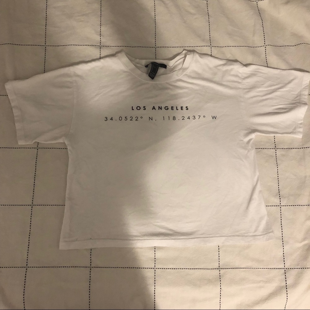 F21 Los Angelos coordinate shirt